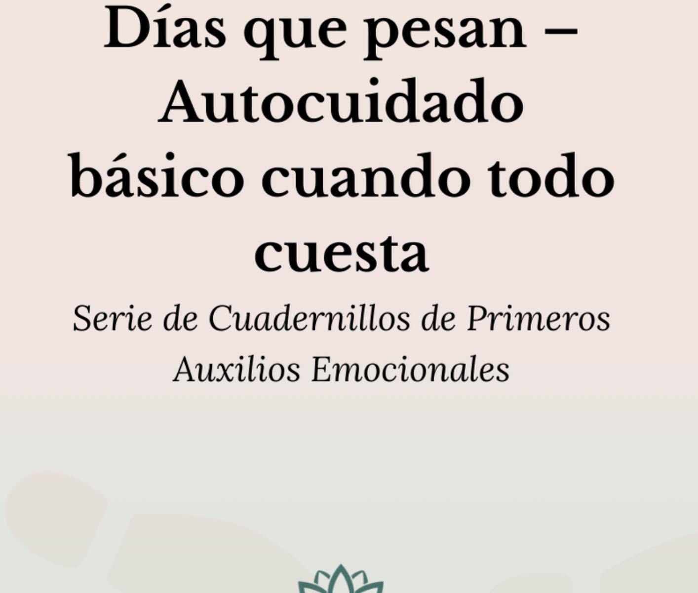 Portada Dias que pesan